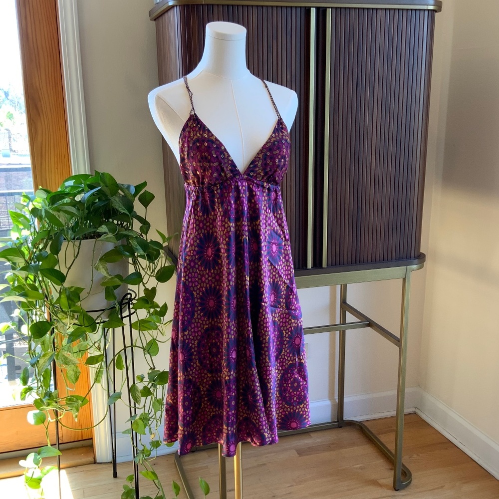 La Rok Y2K 100% Silk Dress Size S